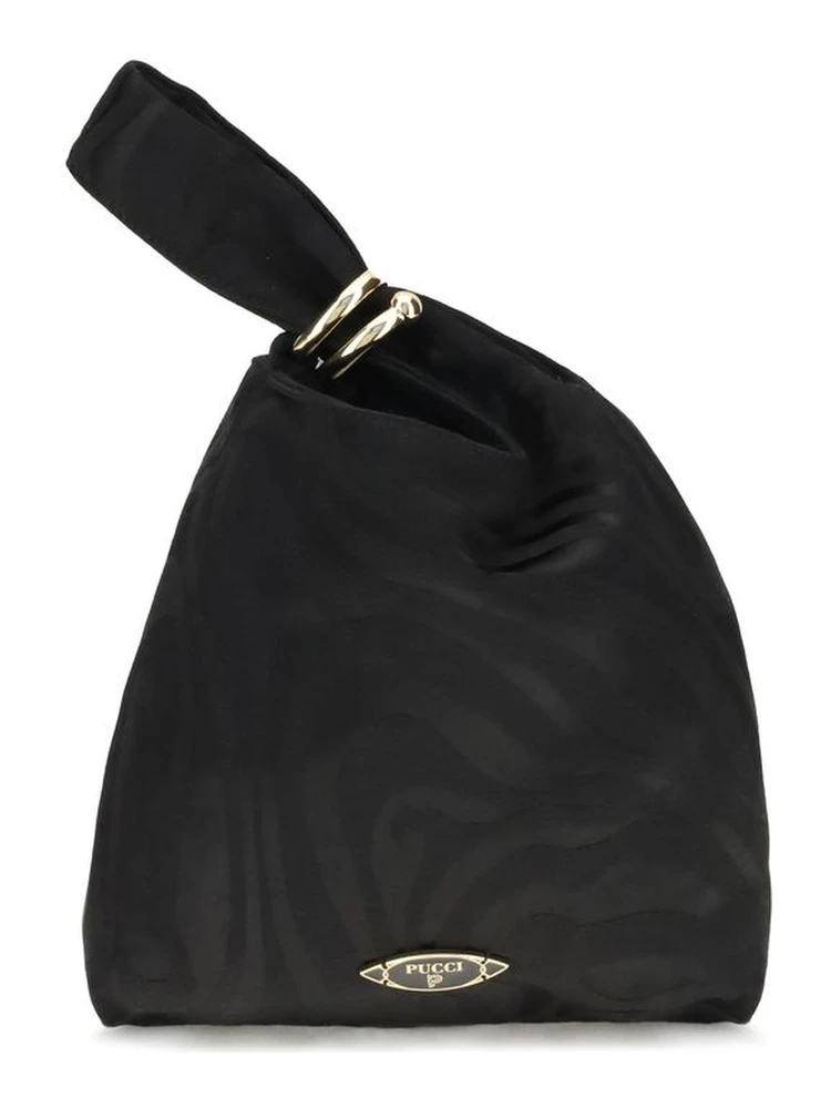 Black Silk Clutch Bag