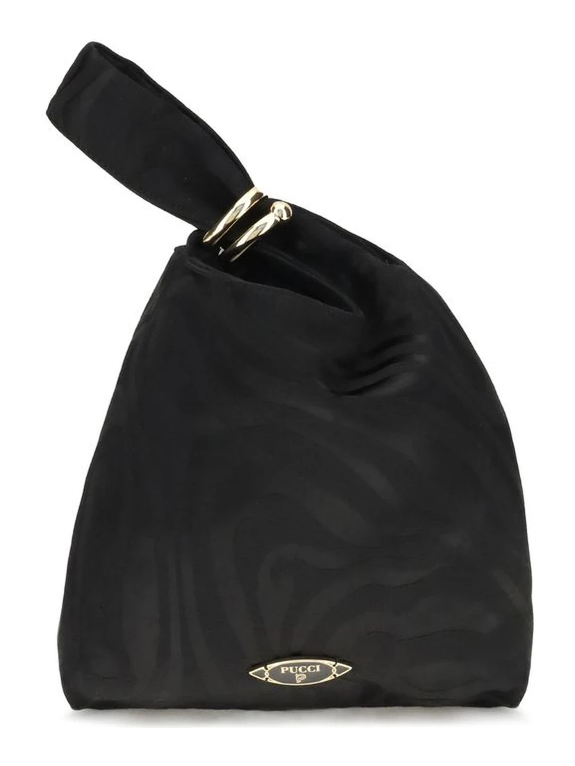 Black Silk Clutch Bag