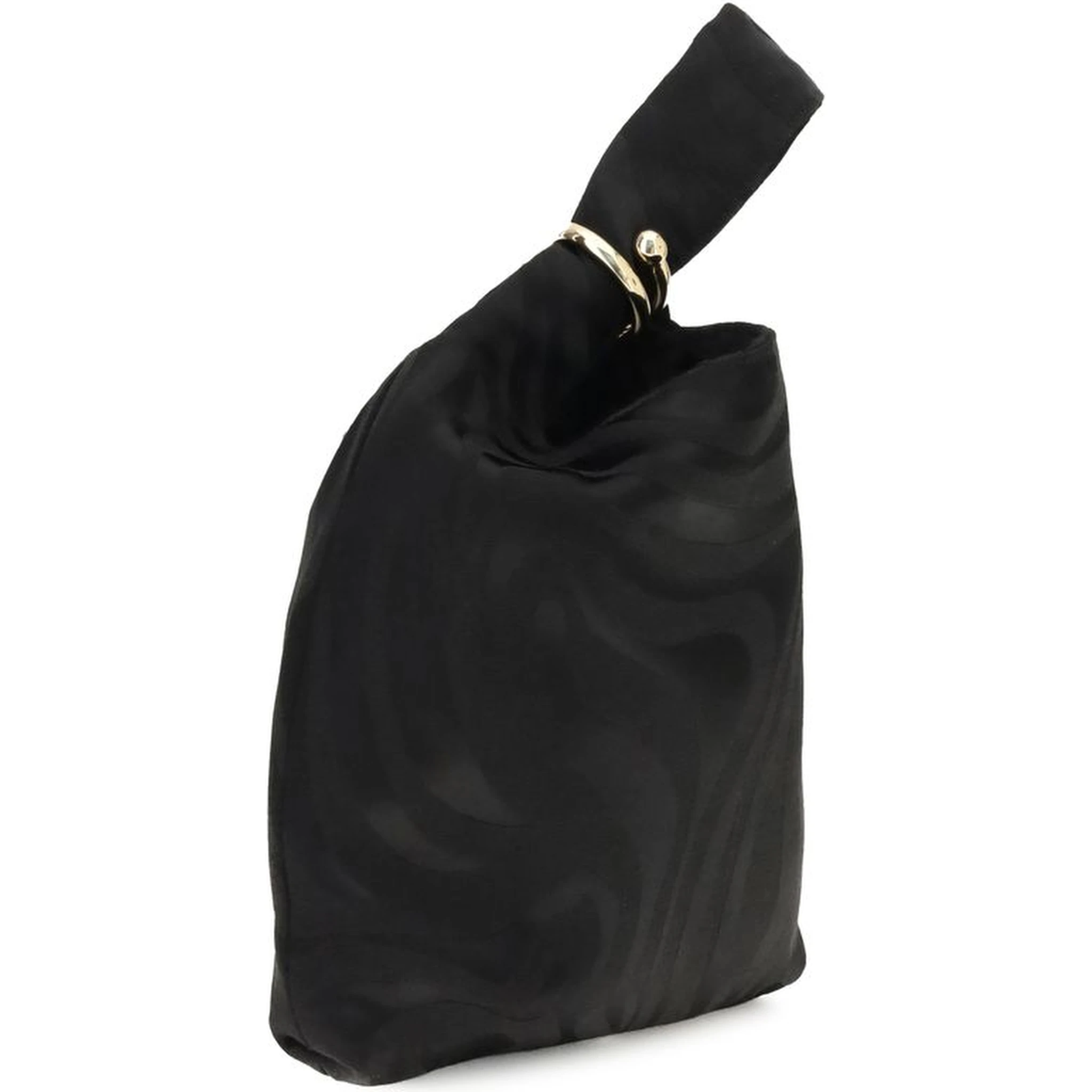 Black Silk Clutch Bag