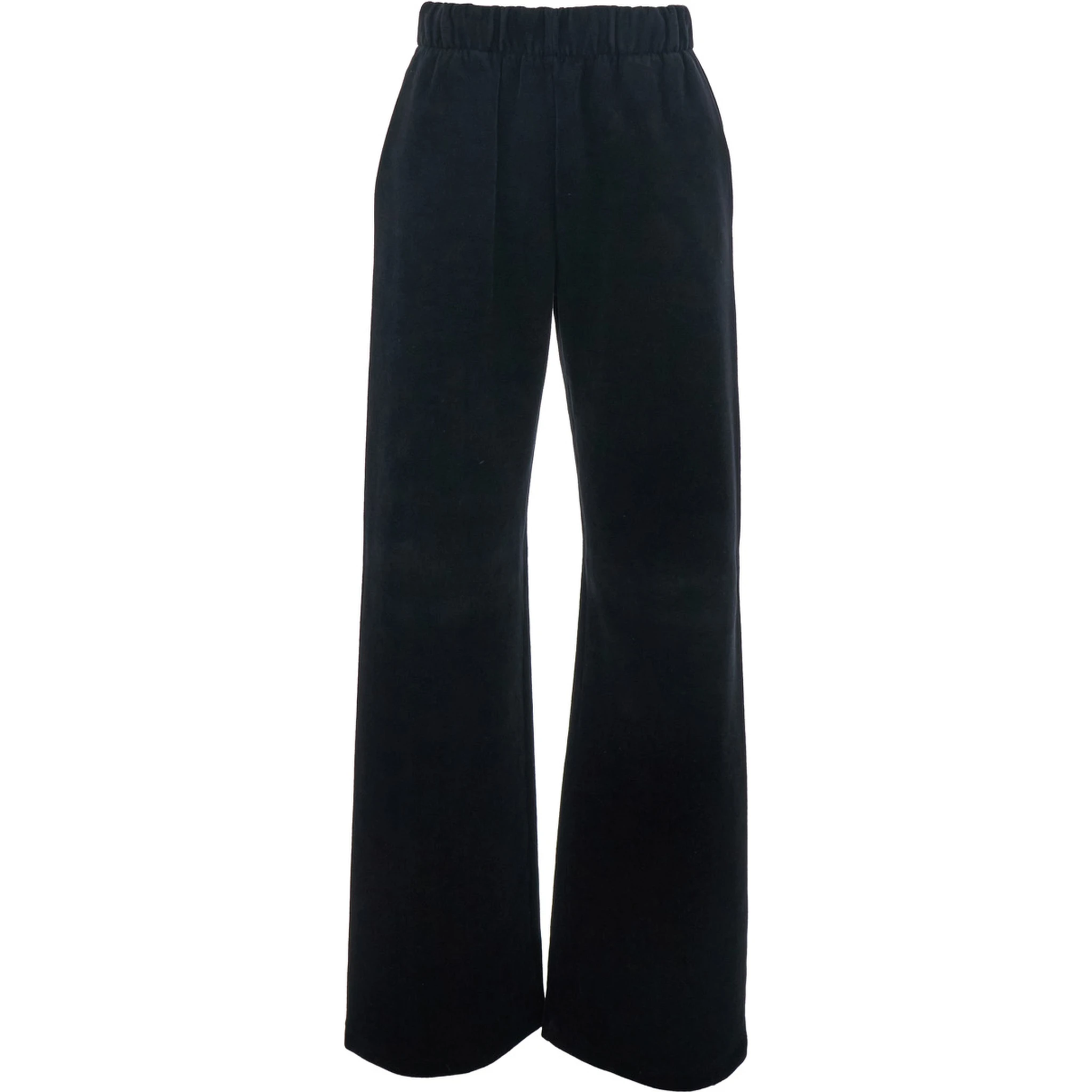 Black Jogger Pants with Elastic Waistband in Cotton Blend Man