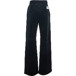 Black Jogger Pants with Elastic Waistband in Cotton Blend Man