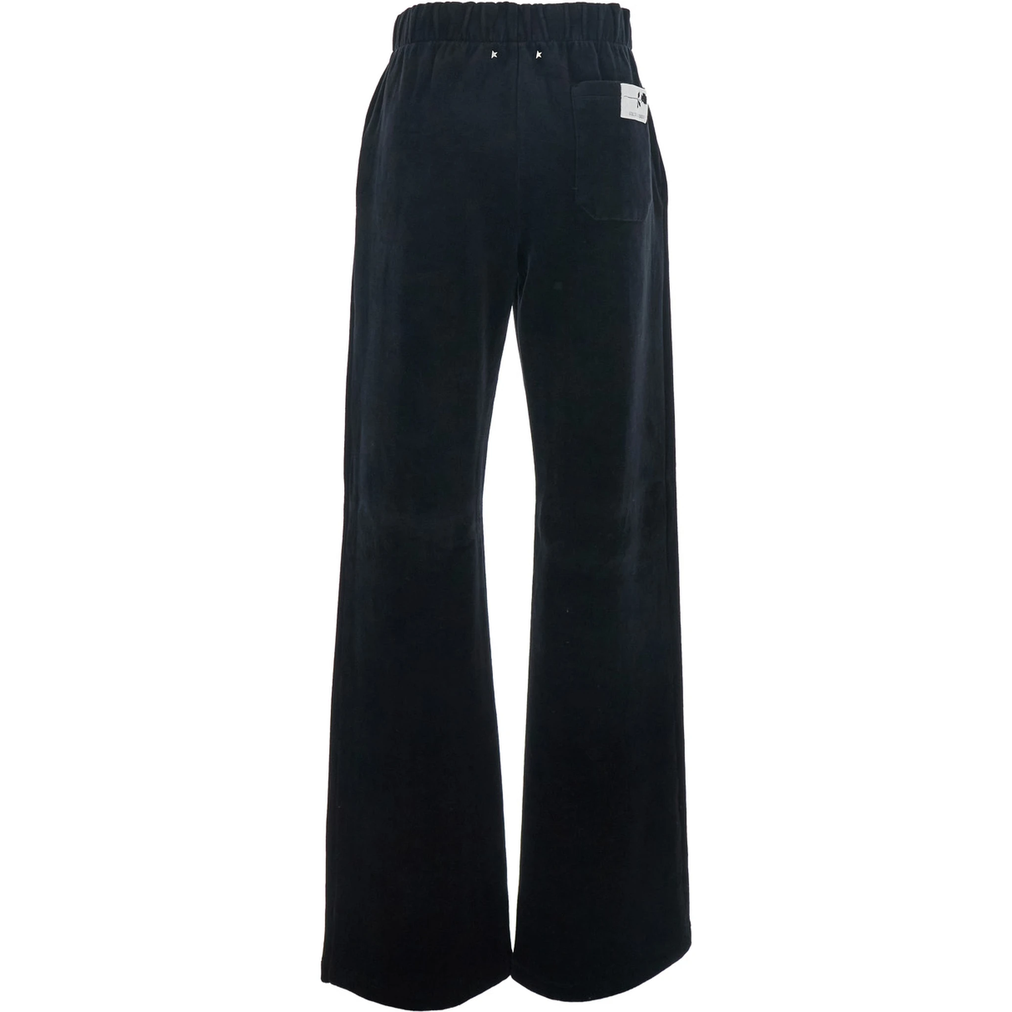 Black Jogger Pants with Elastic Waistband in Cotton Blend Man