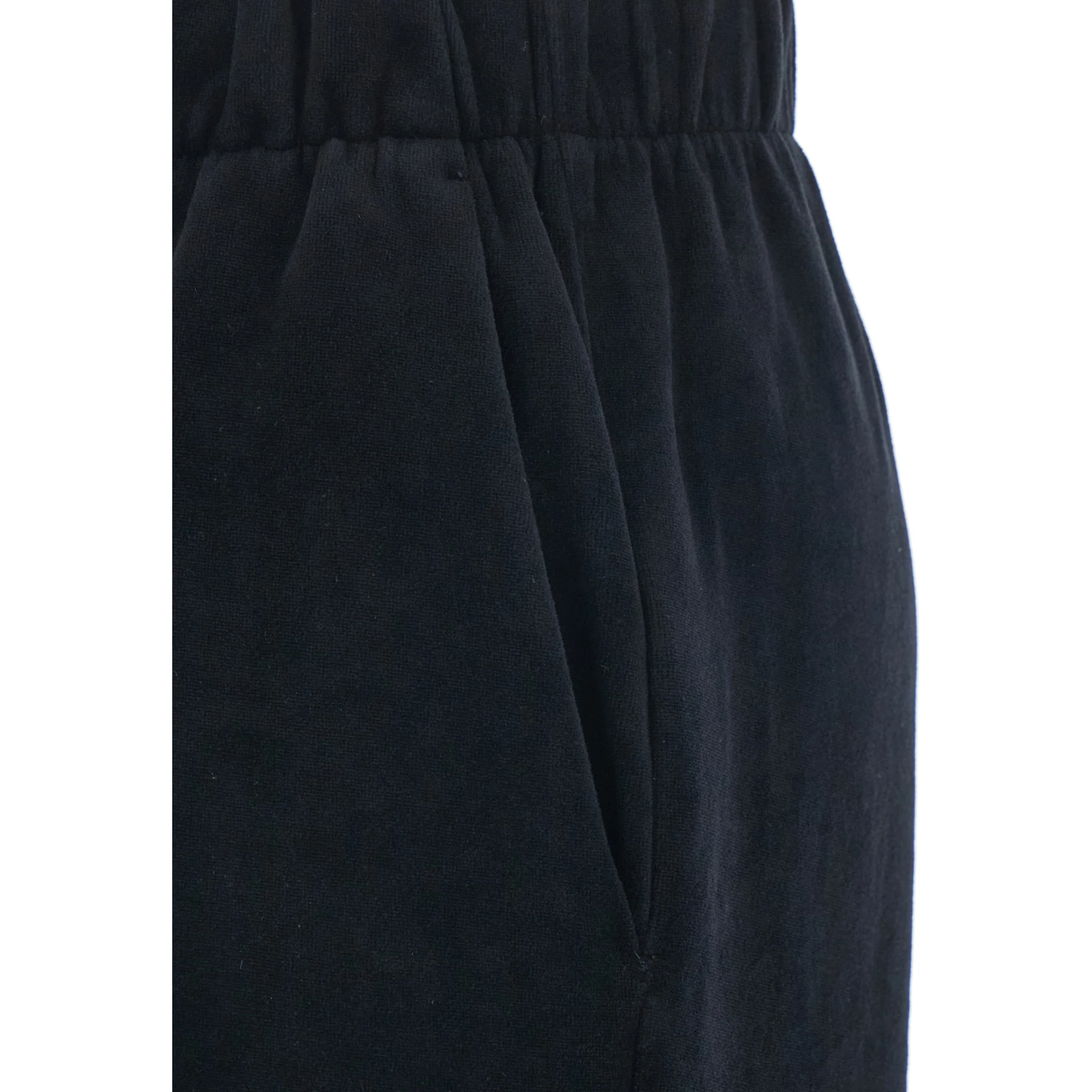 Black Jogger Pants with Elastic Waistband in Cotton Blend Man