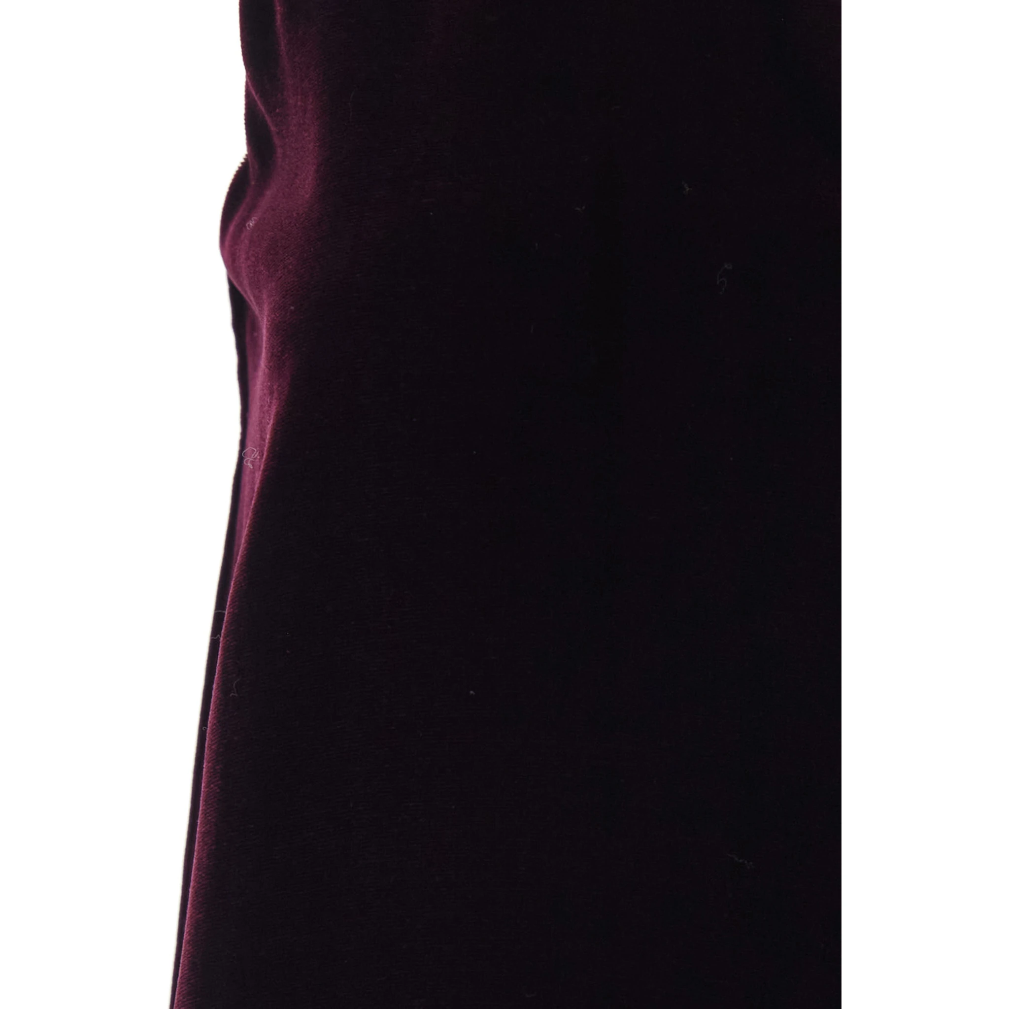 Violet Sleeveless Top with V-Neck in Velvet Woman