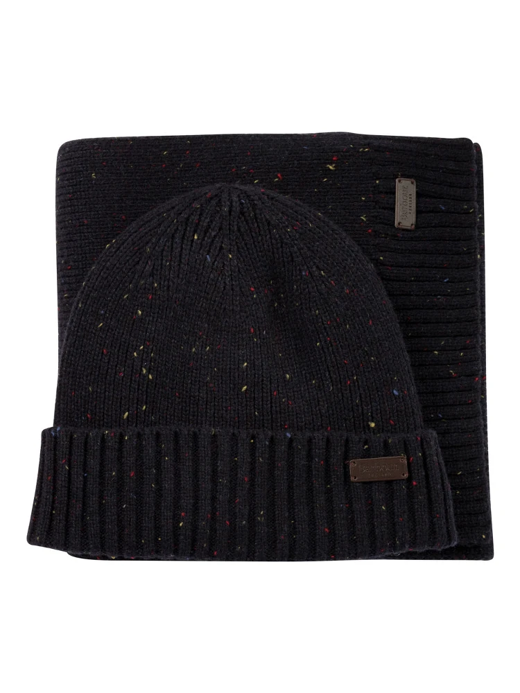 "Carlton Fleck" cap and scarf set