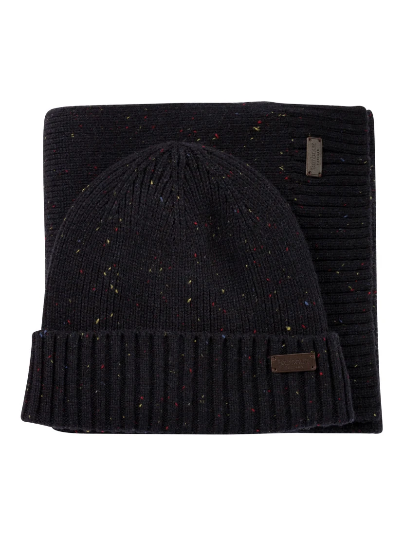 "Carlton Fleck" cap and scarf set