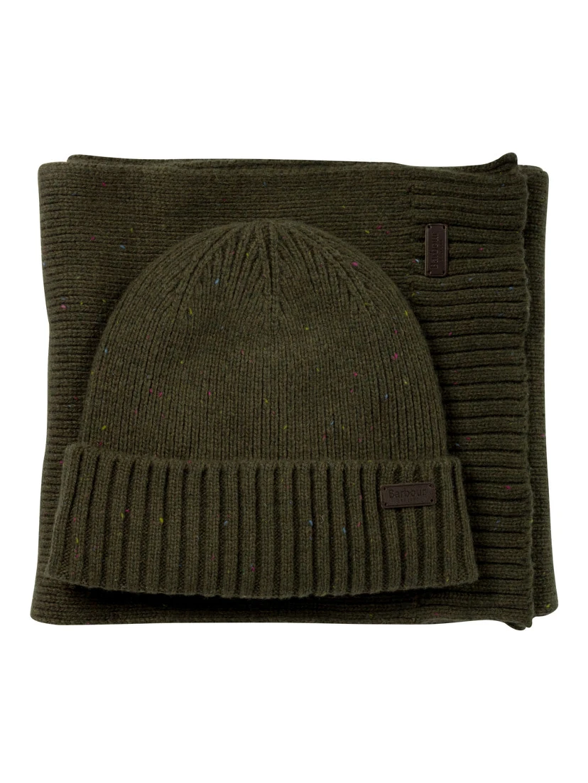 "Carlton Fleck" cap and scarf set