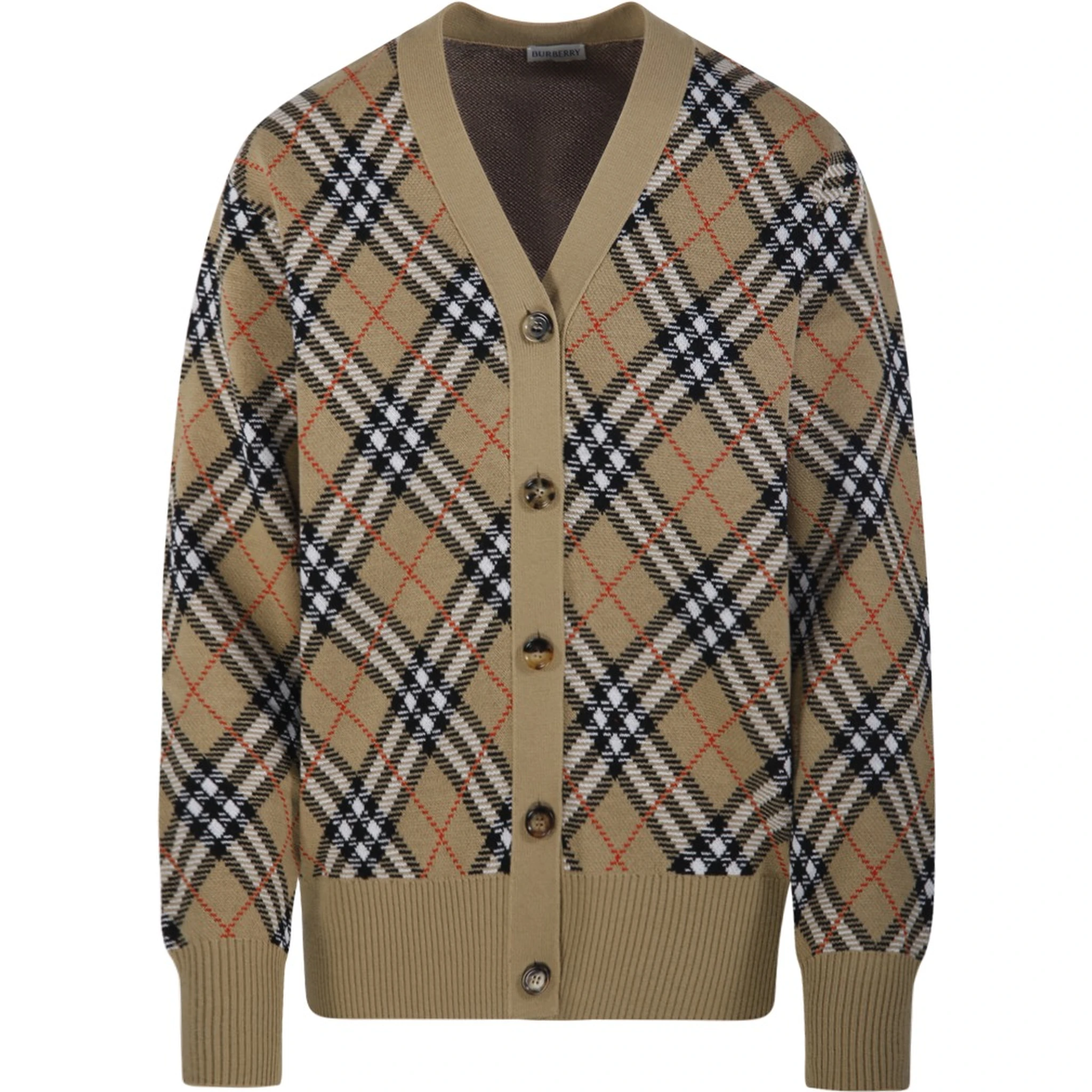 V-neck cardigan with buttons