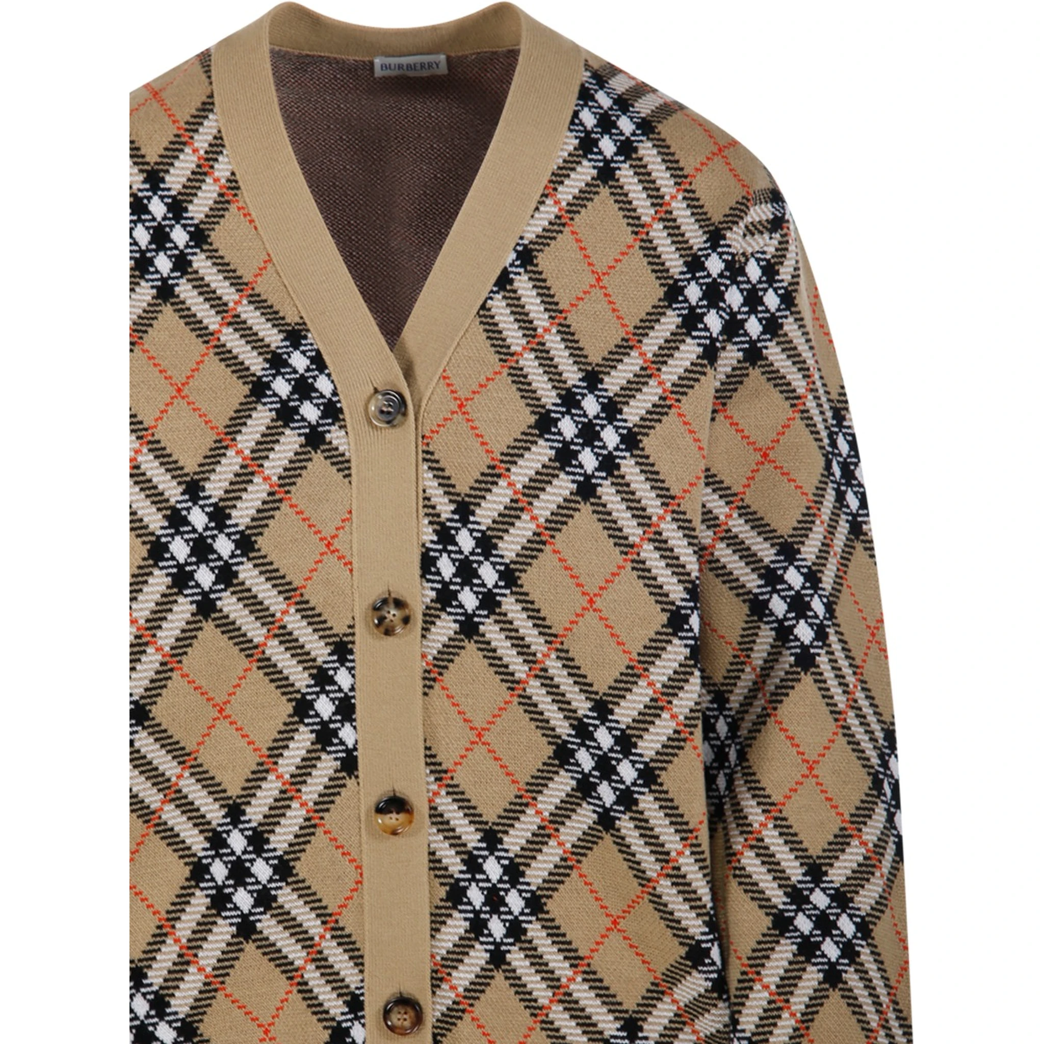 V-neck cardigan with buttons