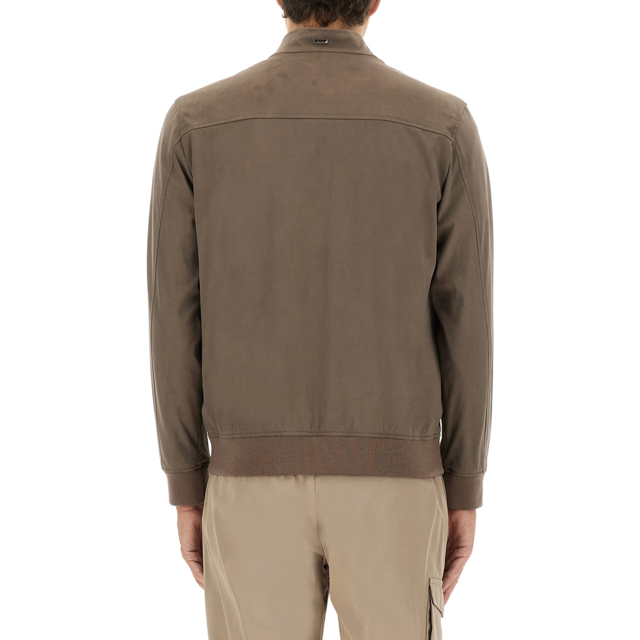 "RESORT" BOMBER JACKET IN SUEDE ALTERNATIVES