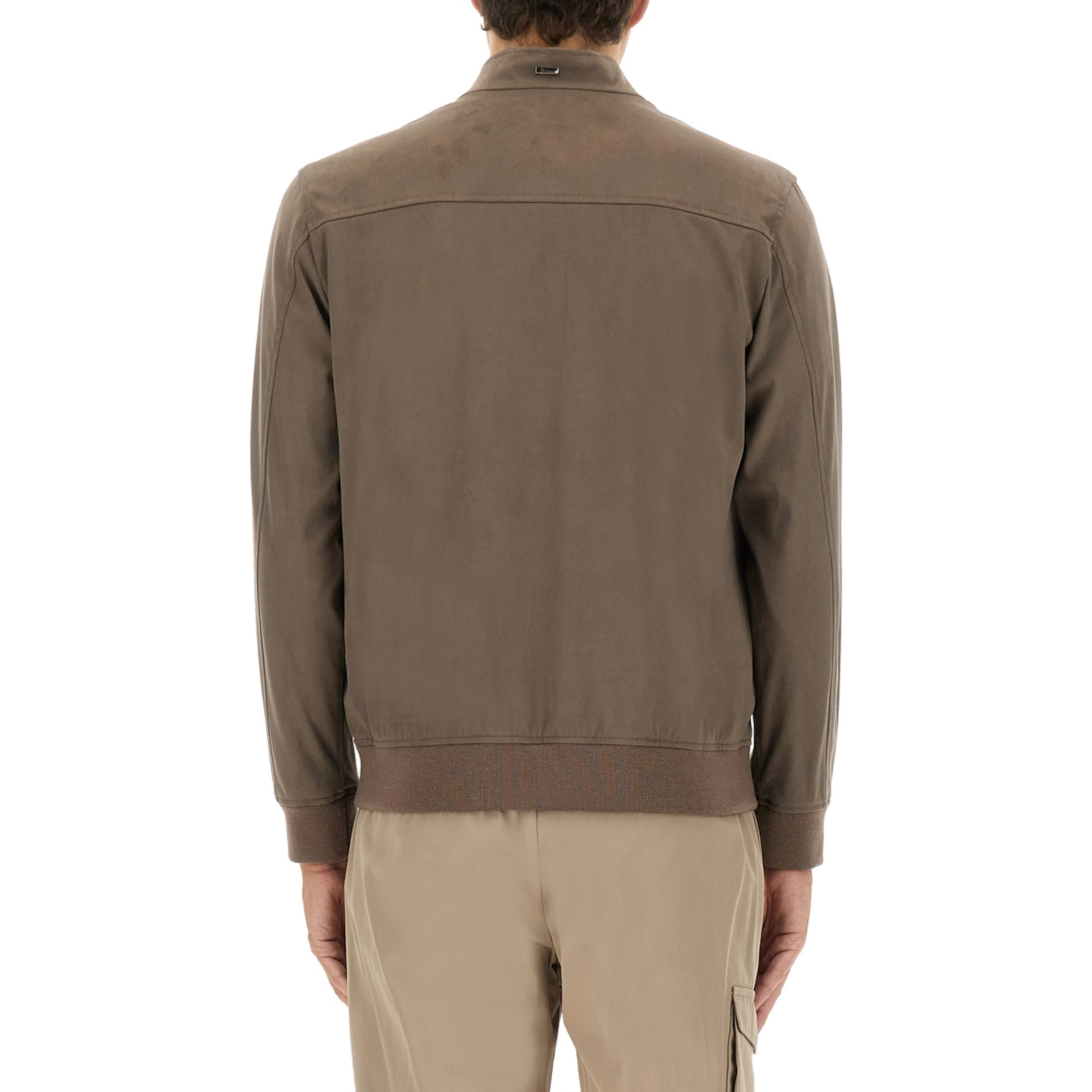 "RESORT" BOMBER JACKET IN SUEDE ALTERNATIVES