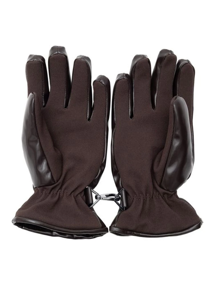 Brown Polyester Gloves