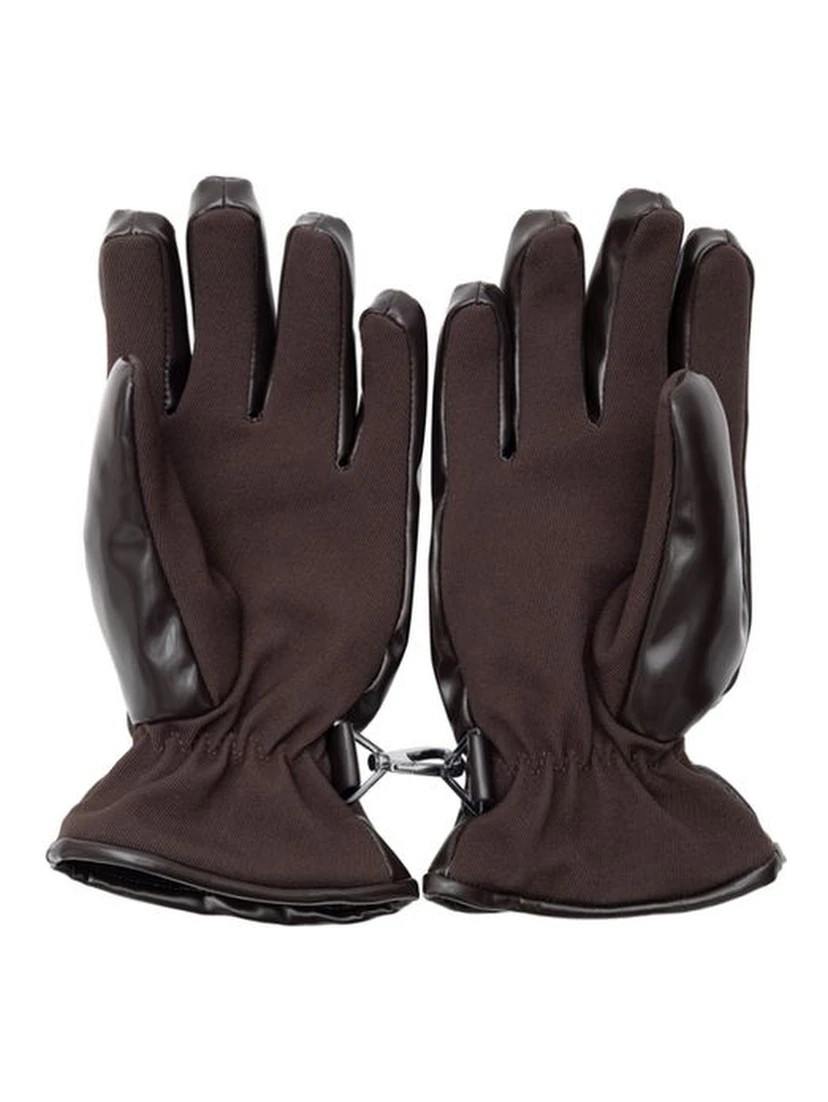 Brown Polyester Gloves