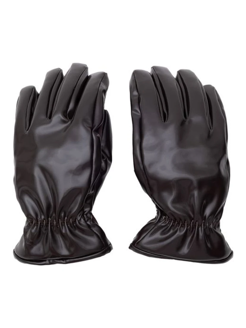 Brown Polyester Gloves