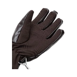 Brown Polyester Gloves
