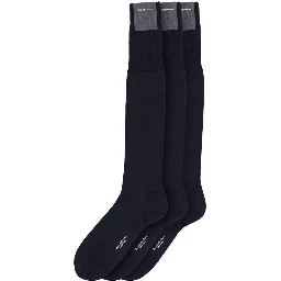 Navy Blue Wool Socks