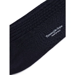 Navy Blue Wool Socks