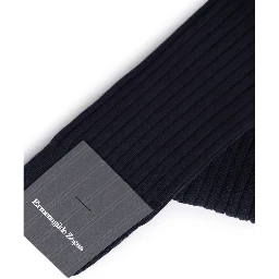 Navy Blue Wool Socks