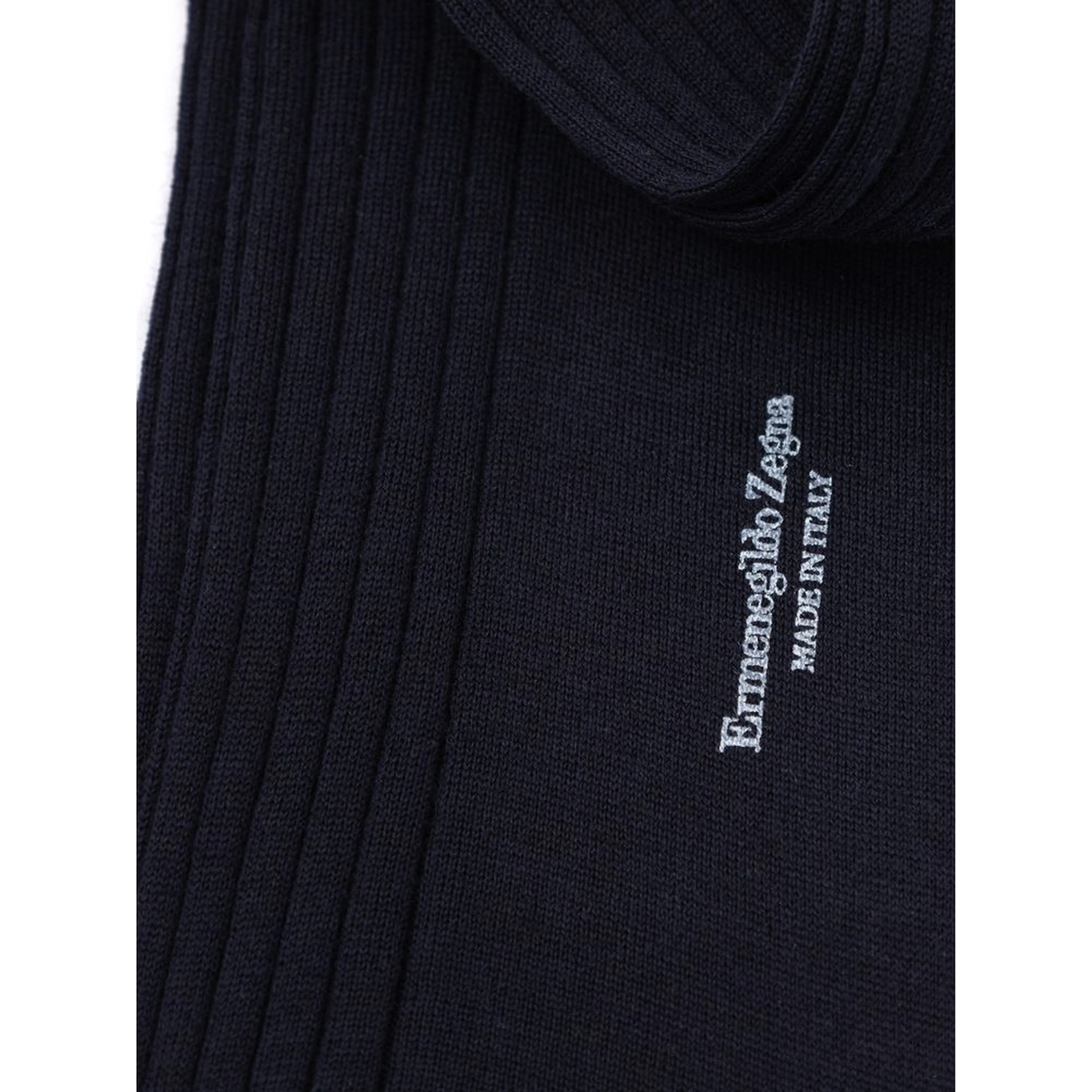 Navy Blue Wool Socks