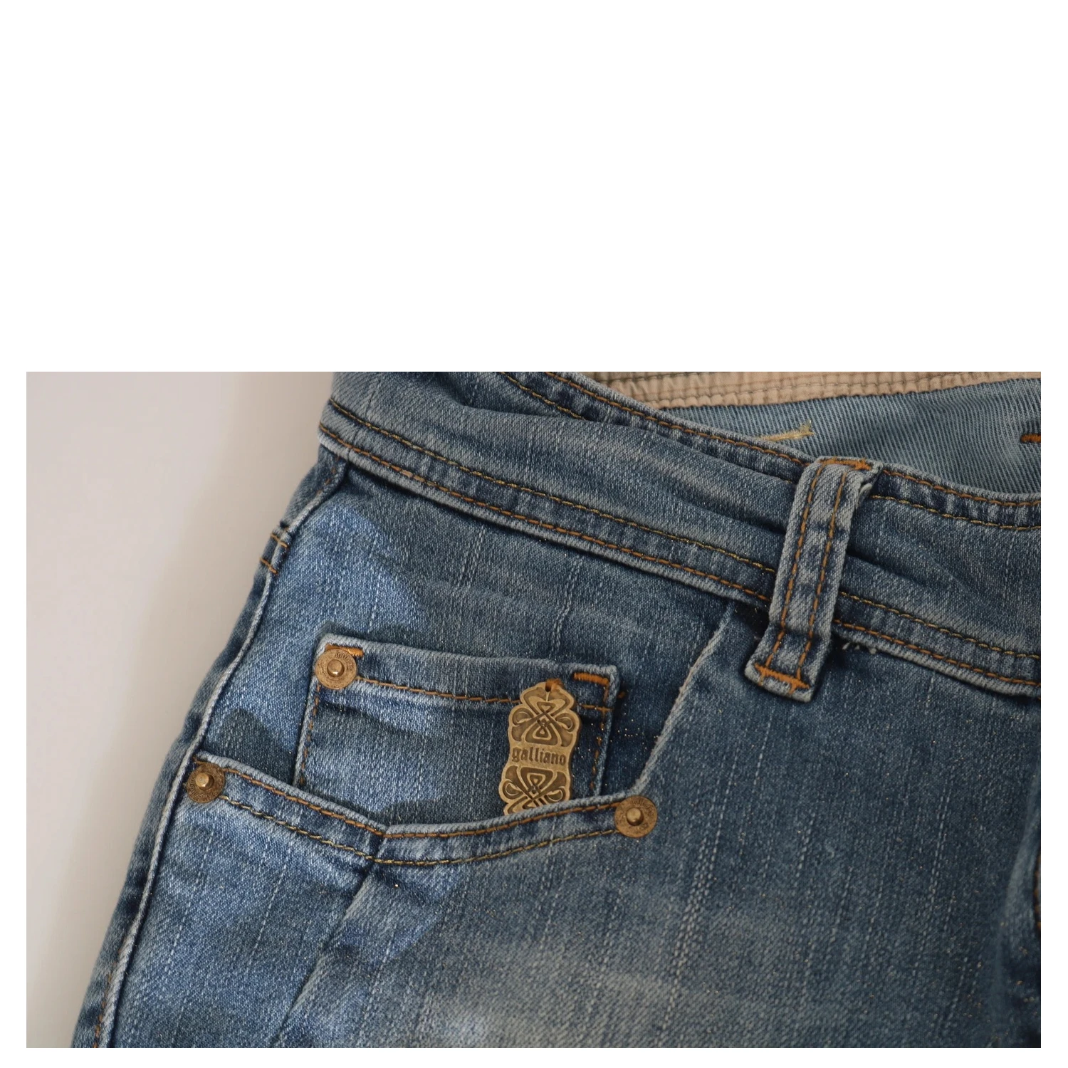 Blue Washed Mid Waist Skinny Casual Denim Pants