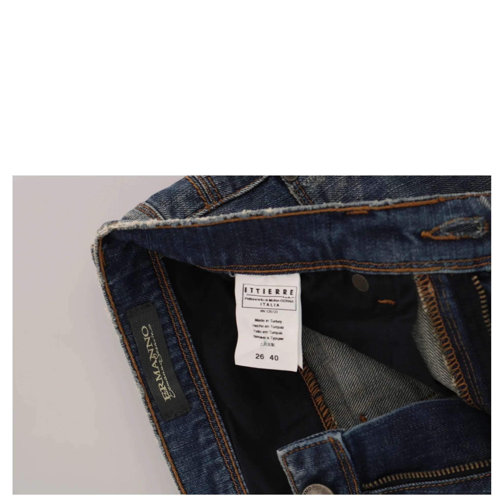 Blue Washed Boot Cut Casual Denim Pants Jeans