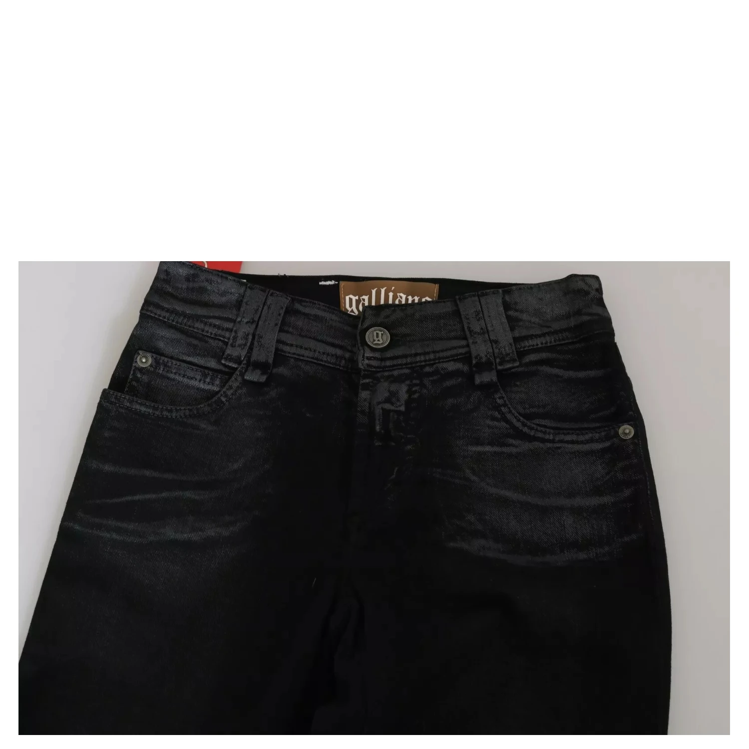 Black Washed High Waist Flared Denim Casual Pants Jeans