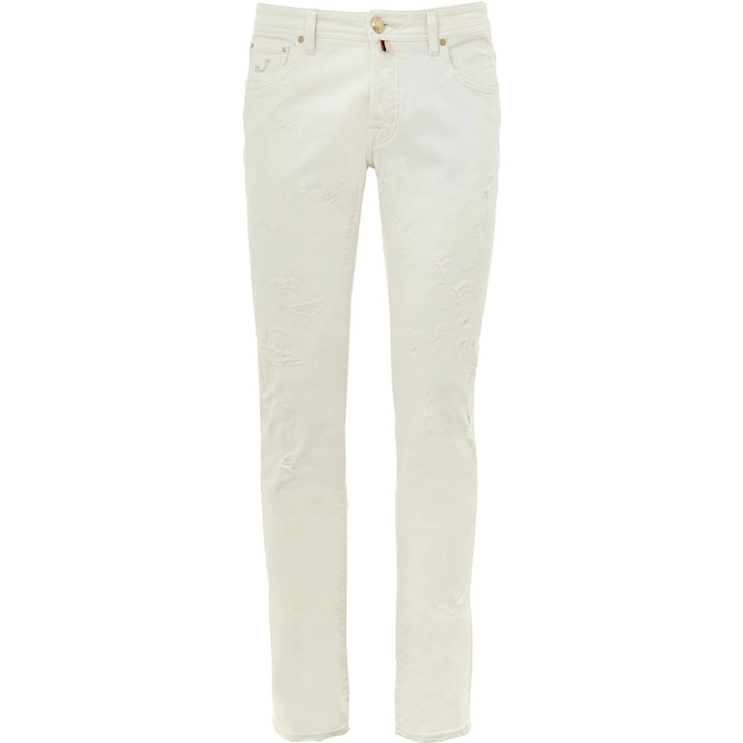 White Cotton Skinny Jeans