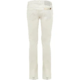 White Cotton Skinny Jeans