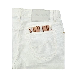 White Cotton Skinny Jeans
