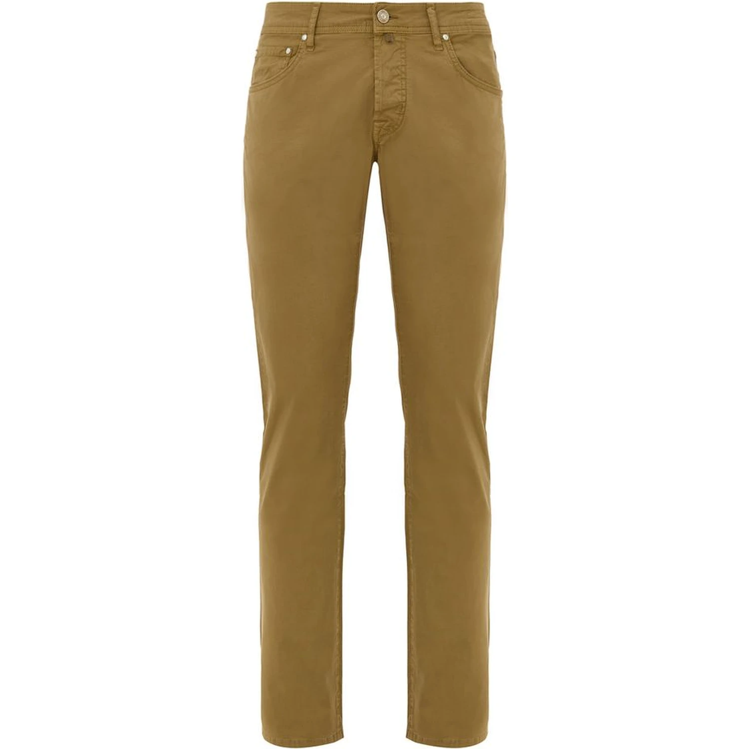 Yellow Cotton Skinny Pants