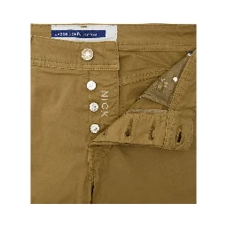 Yellow Cotton Skinny Pants