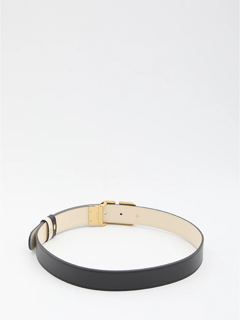 Reversible VLogo Signature belt
