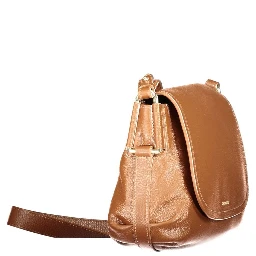 Marrone Leather Women Handbag