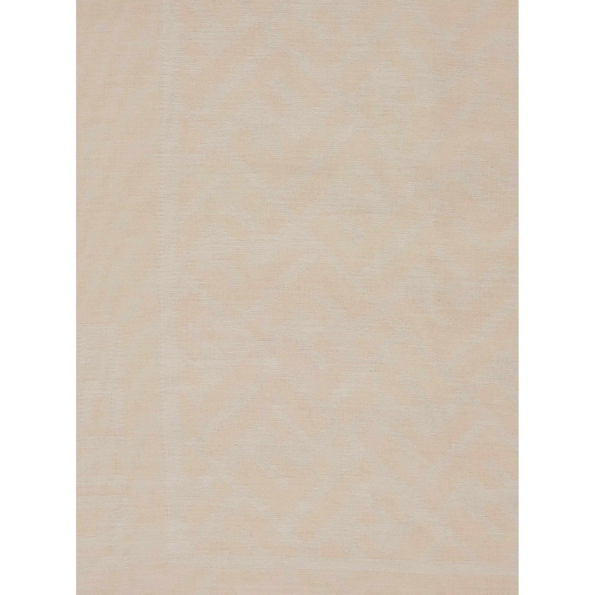 Beige Rectangular Scarf with All-Over Motif and Frayed Hem in Fabric Woman
