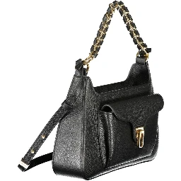 Black Leather Women Handbag