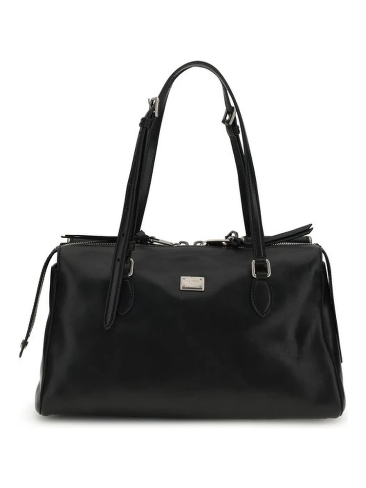 Black Calf Leather Bos Taurus Shoulder Bag