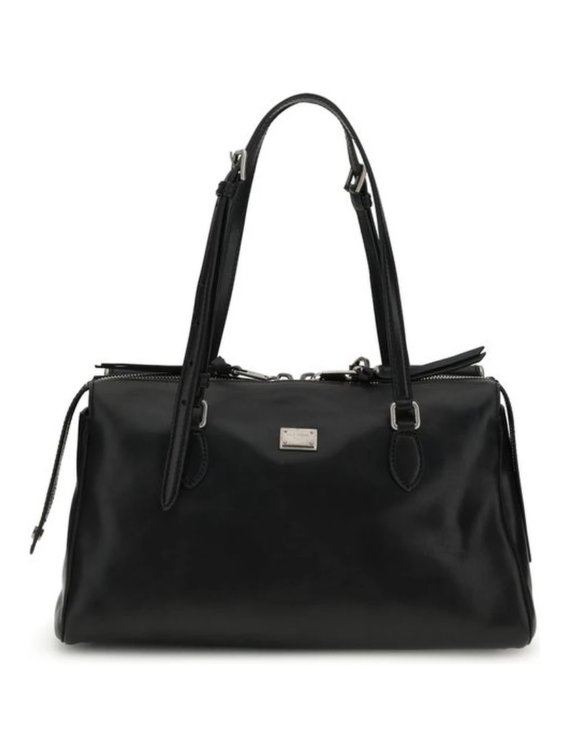 Black Calf Leather Bos Taurus Shoulder Bag