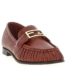 "Baguette" leather loafers