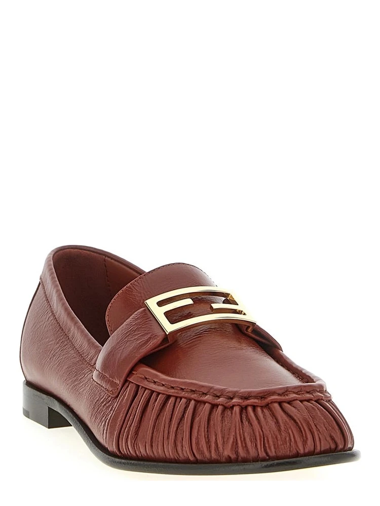 "Baguette" leather loafers alternative