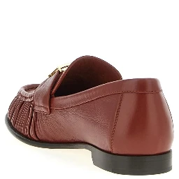 "Baguette" leather loafers