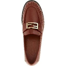 "Baguette" leather loafers