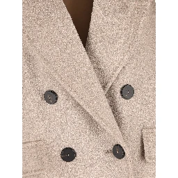 معطف أنجوس من الصوف الخالص المزدوج