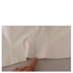 White Square Neck Button Down Crop Blouse