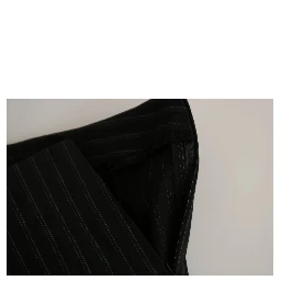 Black High Waist Straight Dress Trouser Pants