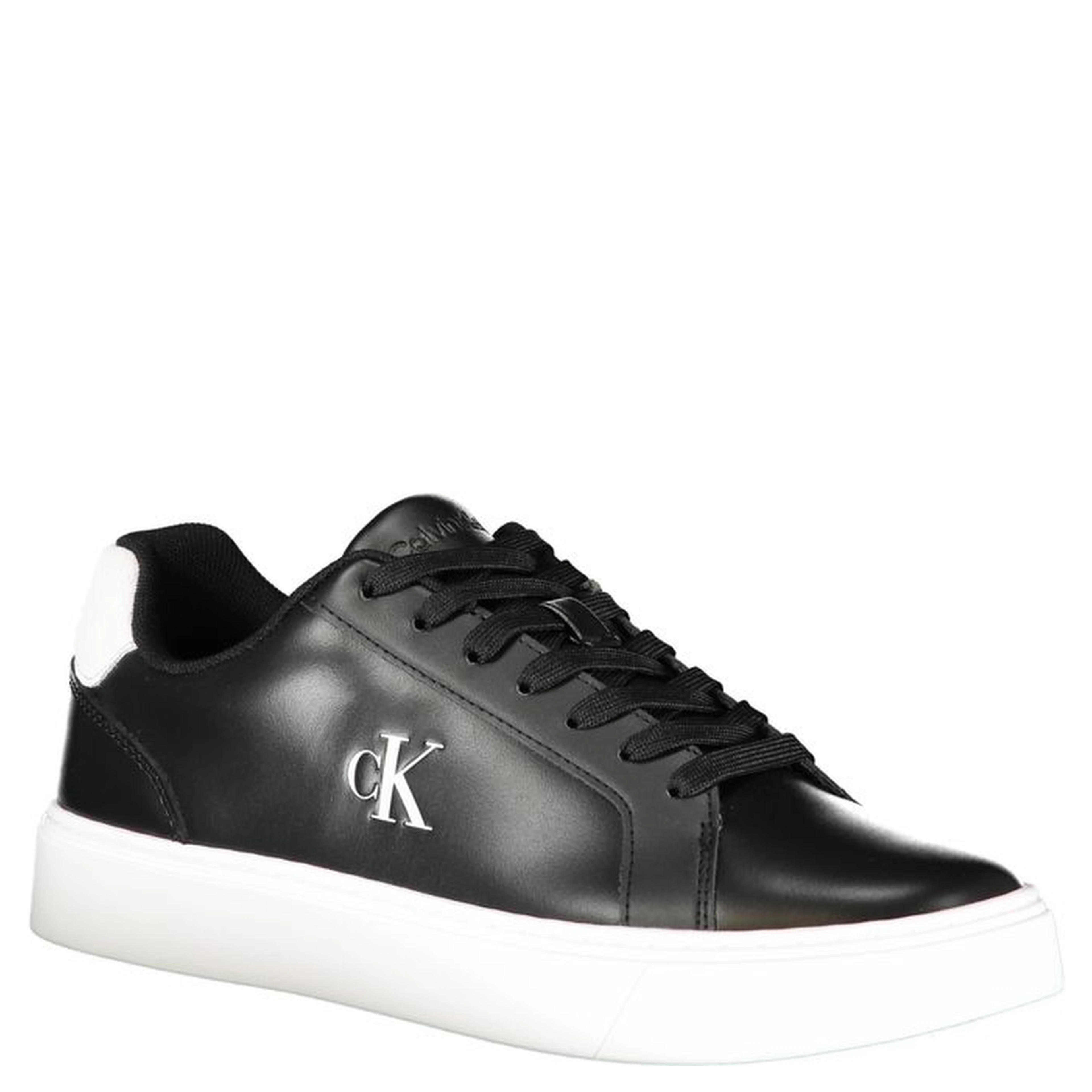 Black Leather Men Sneaker