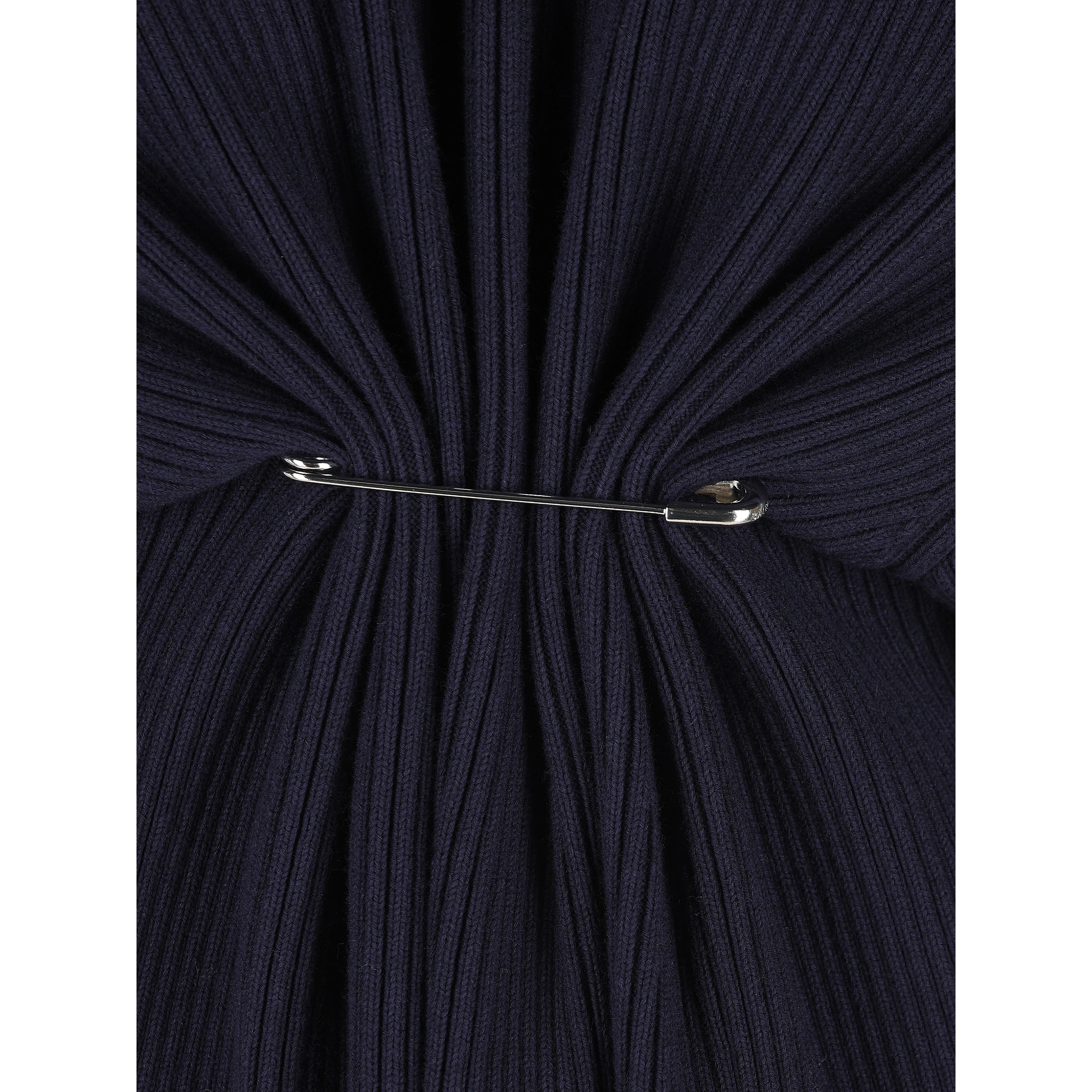Safety Pin knitted mini dress