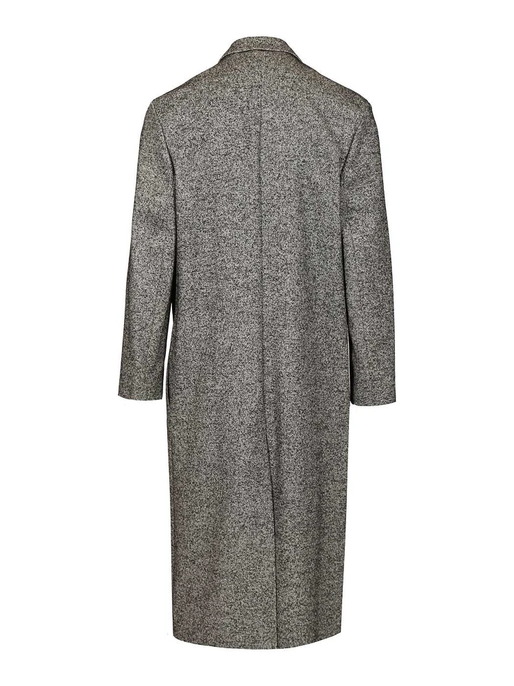 Double breasted coat in wool blend alternative