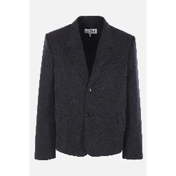 Wool blazer jacket