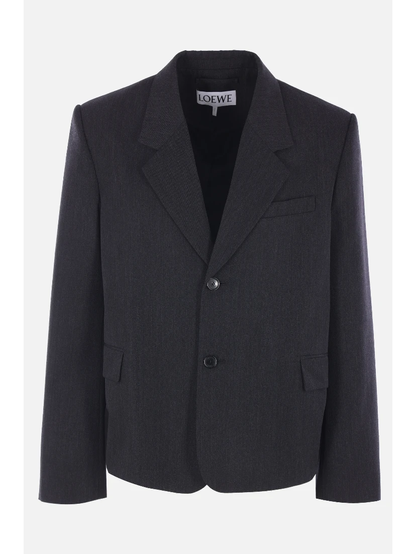 Wool blazer jacket
