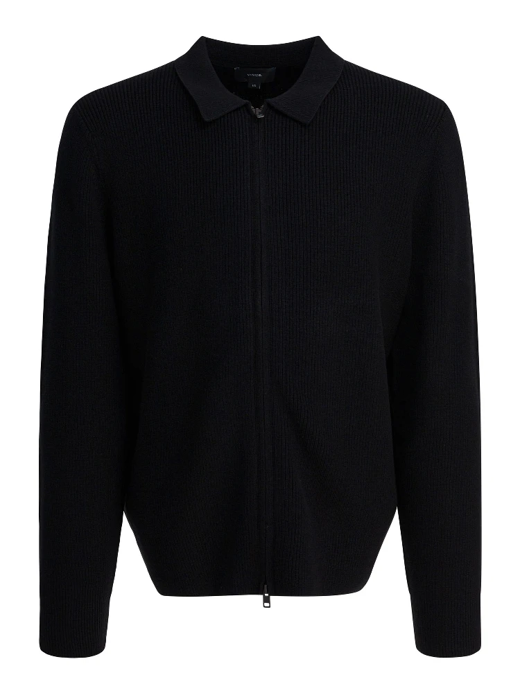 Wool blend cardigan